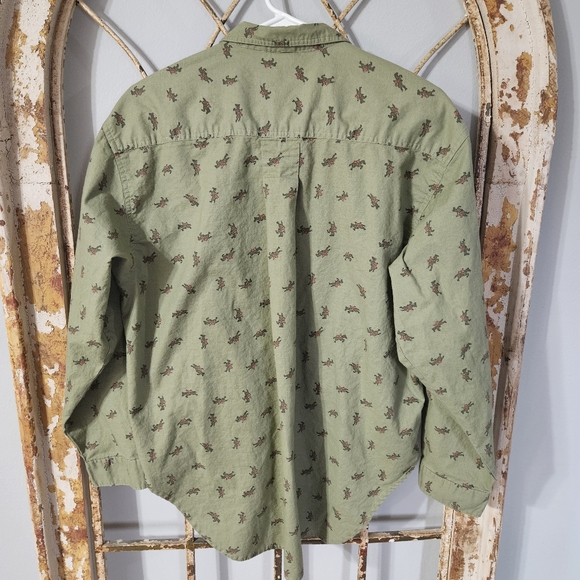 Vintage Sudden Impact Western Horse and Jockey Button Up Blouse - Picture 7 of 7